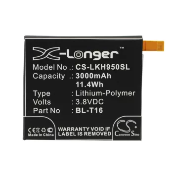  LG EAC62718201 helyettesítő mobiltelefon akkumulátor (Li-Polymer, 3.8V, 11.40Wh / 3000mAh) - Utángyártott