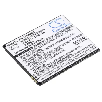   ZTE Li3822T43P3h736044 helyettesítő mobiltelefon akkumulátor (Li-ion, 3.8V, 6.84Wh / 1800mAh) - Utángyártott