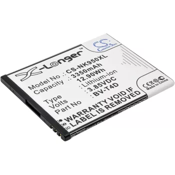   Microsoft BV-T4D helyettesítő mobiltelefon akkumulátor (Li-ion, 3.85V, 12.90Wh / 3350mAh) - Utángyártott