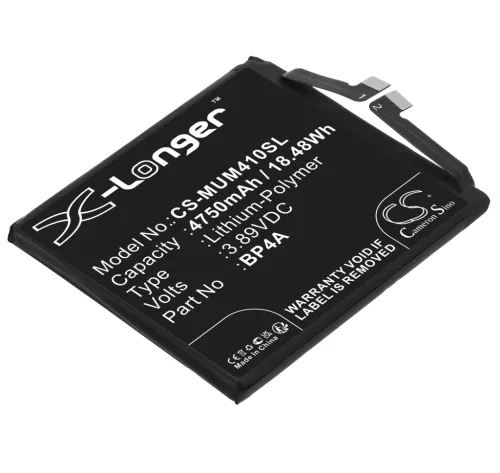 Xiaomi BP4A helyettesítő mobiltelefon akkumulátor (Li-Polymer, 3.89V, 18.48Wh / 4750mAh) - Utángyártott