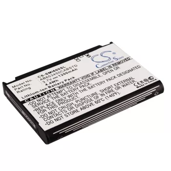   Samsung AB663450CU helyettesítő mobiltelefon akkumulátor (Li-ion, 3.7V, 1200mAh) - Utángyártott