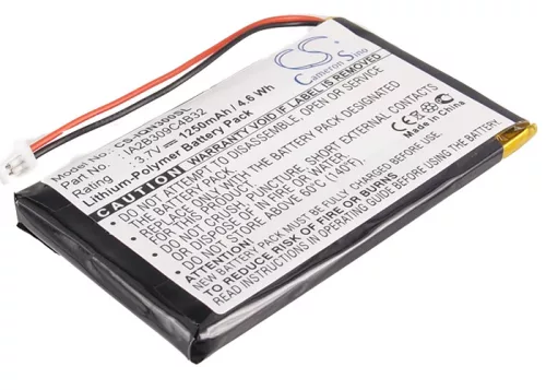 Garmin 361-00019-06, IA2B309C4B32 helyettesítő akkumulátor (Li-Polymer, 3.7V, 1250mAh) - Utángyártott