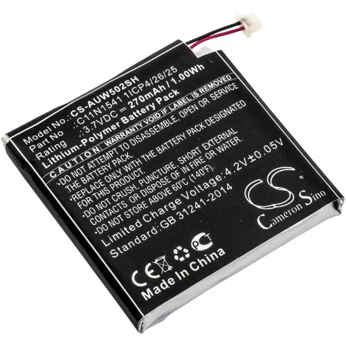 Asus C11N1541 1ICP4/26/25 helyettesítő okosóra akkumulátor (Li-Polymer, 3.7V, 270mAh / 1.00Wh) - Utángyártott