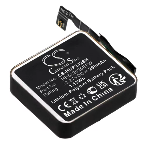 Huawei HB522025EFW helyettesítő okosóra akkumulátor (Li-Polymer, 3.87V, 290mAh / 1.12Wh) - Utángyártott