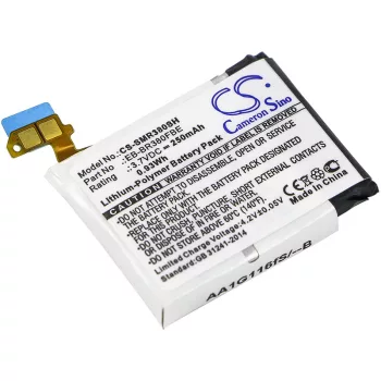   Samsung PGF582224H helyettesítő okosóra akkumulátor (Li-Polymer, 3.7V, 250mAh / 0.93Wh) - Utángyártott