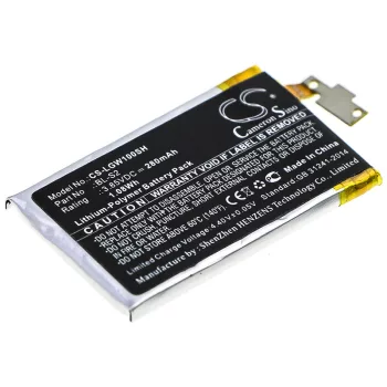   LG BL-S2 helyettesítő okosóra akkumulátor (Li-Polymer, 3.85V, 280mAh / 1.08Wh) - Utángyártott