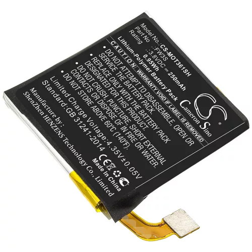 Motorola FW3S helyettesítő okosóra akkumulátor (Li-Polymer, 3.8V, 250mAh / 0.95Wh) - Utángyártott