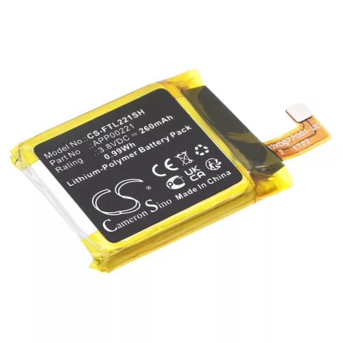 FOSSIL APP00221 helyettesítő okosóra akkumulátor (Li-Polymer, 3.8V, 260mAh / 0.99Wh) - Utángyártott
