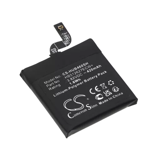 Huawei HB512627ECW+ helyettesítő okosóra akkumulátor (Li-Polymer, 3.82V, 420mAh / 1.6Wh) - Utángyártott