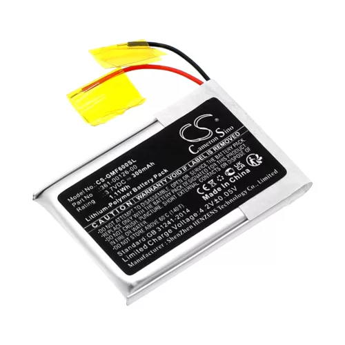 Garmin 361-00126-00 helyettesítő okosóra akkumulátor (Li-Polymer, 3.7V, 300mAh / 1.11Wh) - Utángyártott