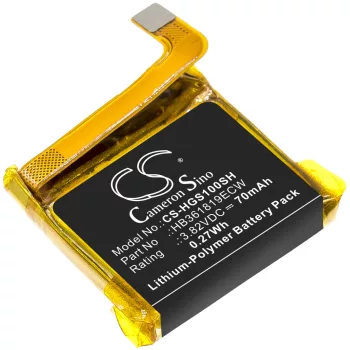   Huawei HB361819ECW helyettesítő okosóra akkumulátor (Li-Polymer, 3.82V, 70mAh / 0.27Wh) - Utángyártott