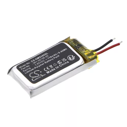 Garmin 361-00156-00 helyettesítő okosóra akkumulátor (Li-Polymer, 3.85V, 110mAh / 0.42Wh) - Utángyártott
