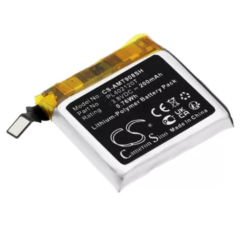   Amazfit PL402120T helyettesítő okosóra akkumulátor (Li-Polymer, 3.8V, 200mAh / 0.76Wh) - Utángyártott