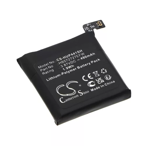 Huawei HB572727EFW helyettesítő okosóra akkumulátor (Li-Polymer, 3.87V, 490mAh / 1.9Wh) - Utángyártott
