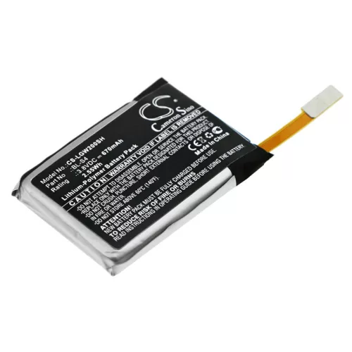 LG BL-S4 helyettesítő okosóra akkumulátor (Li-Polymer, 3.8V, 670mAh / 2.55Wh) - Utángyártott