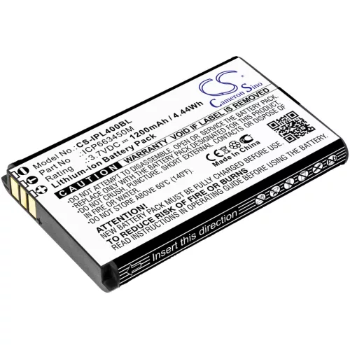 Infinite Peripherals Linea Pro 4 készülékhez akkumulátor (Li-ion, 3.7V, 1200mAh / 4.44Wh) - Utángyártott