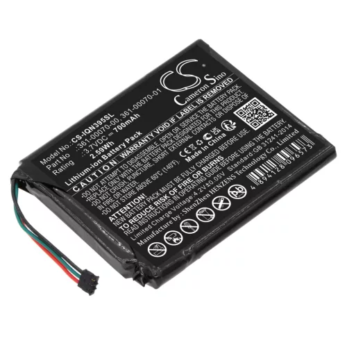Garmin 361-00070-00, 361-00070-01 helyettesítő akkumulátor (Li-ion, 3.7V, 700mAh / 2.59Wh) - Utángyártott